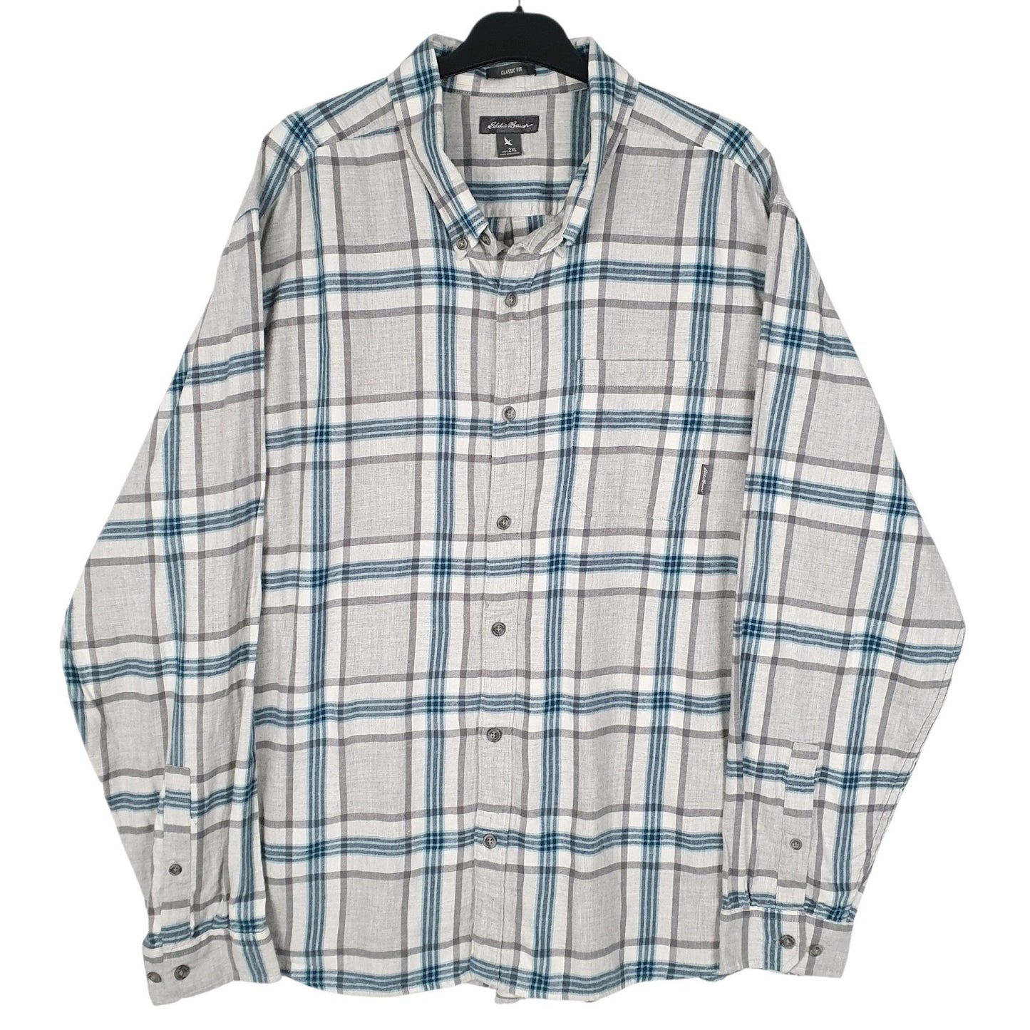 Mens Grey Eddie Bauer  Long Sleeve Shirt