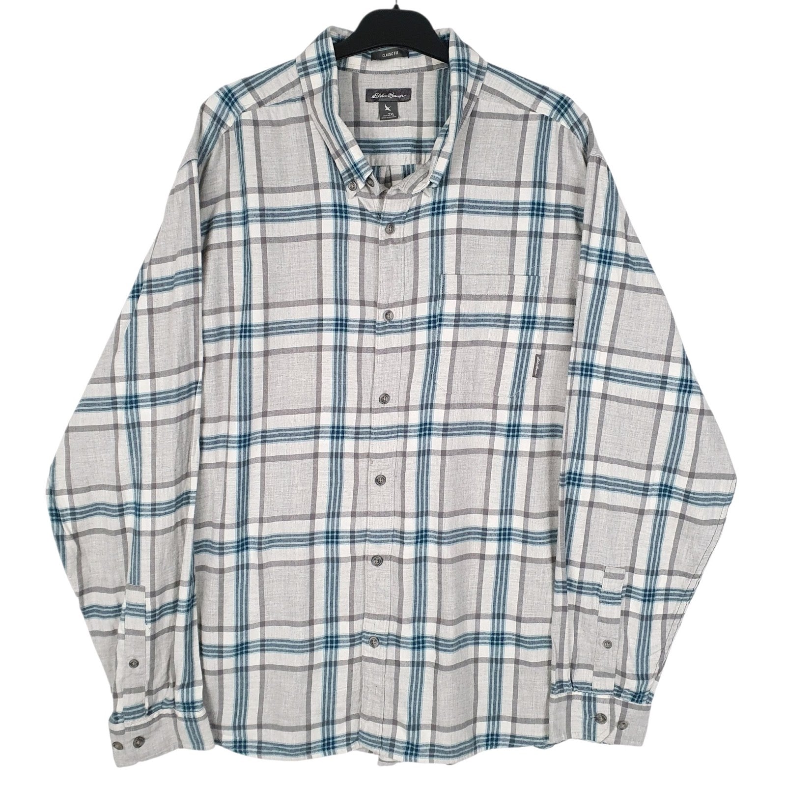 Mens Grey Eddie Bauer  Long Sleeve Shirt