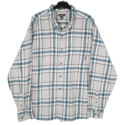 Mens Grey Eddie Bauer  Long Sleeve Shirt