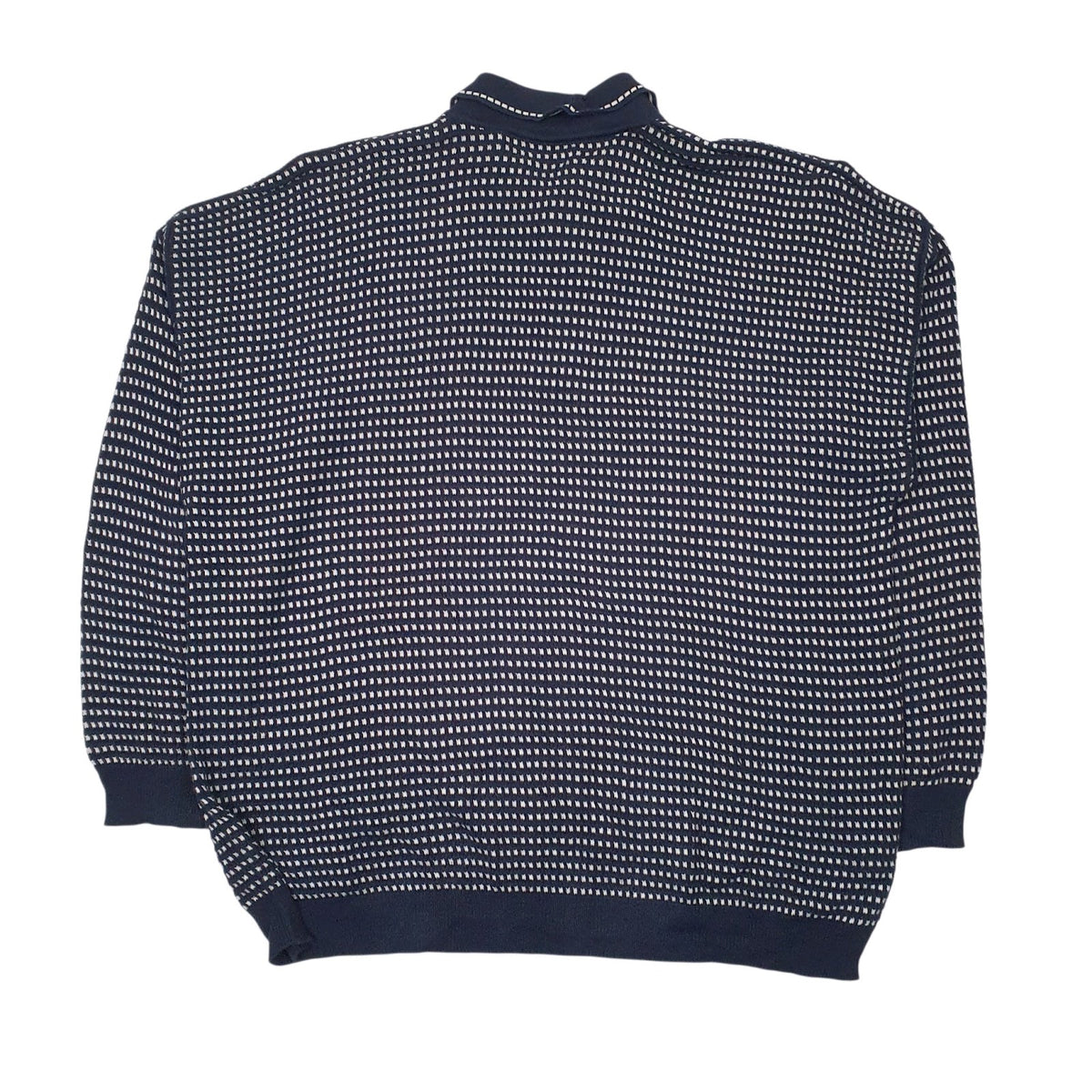 Mens Navy Stefanel  Quarter Zip Jumper