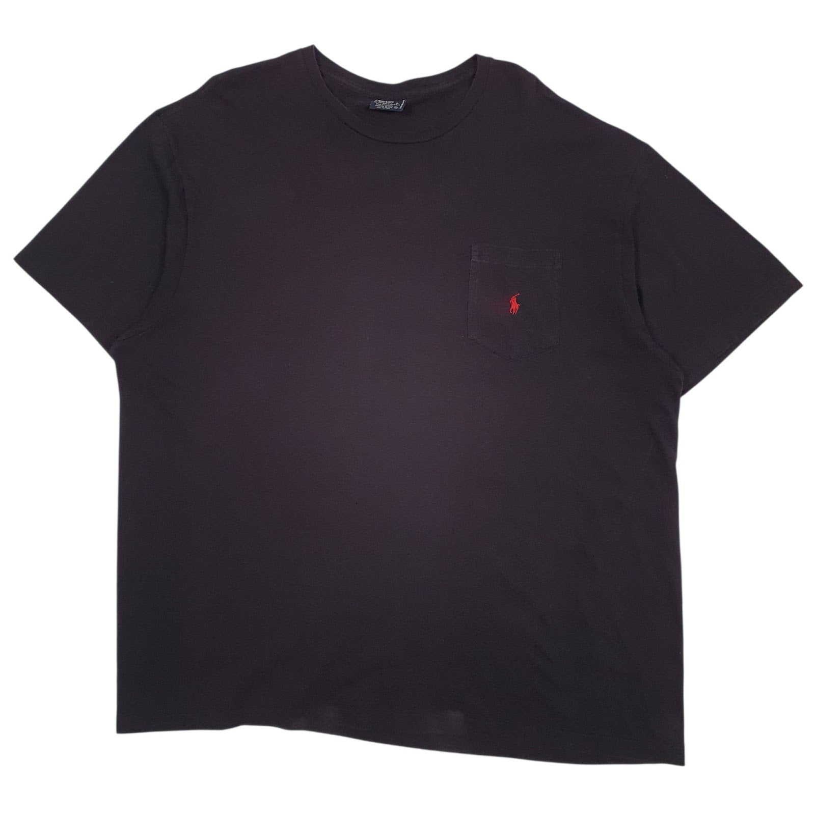 Mens Black Polo Ralph Lauren Vintage 90s Short Sleeve T Shirt