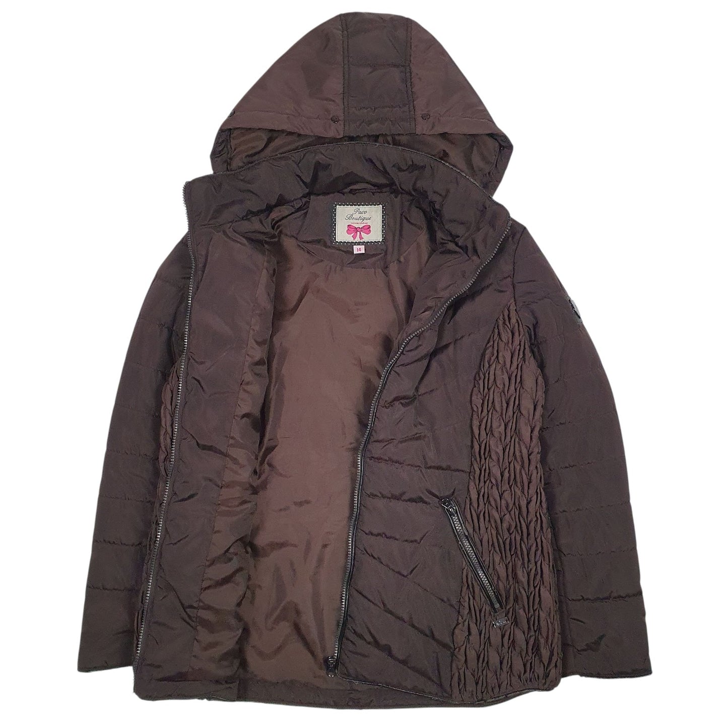 Womens Brown Pack Boutique  Full Zip Coat