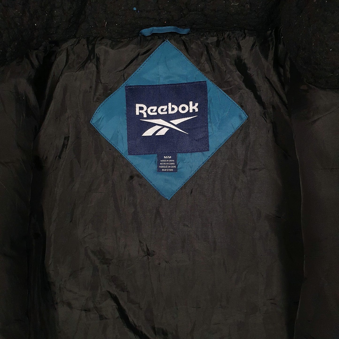Womens Blue Reebok Parka Hooded  Coat