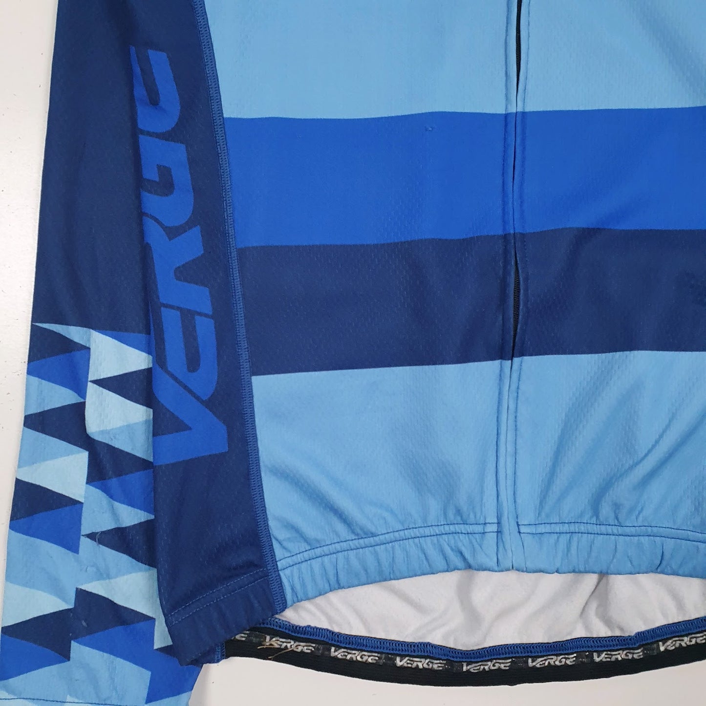 Mens Blue Verge Bike Jersey Full Zip Jumper