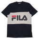 Mens Black Fila Spellout Short Sleeve T Shirt