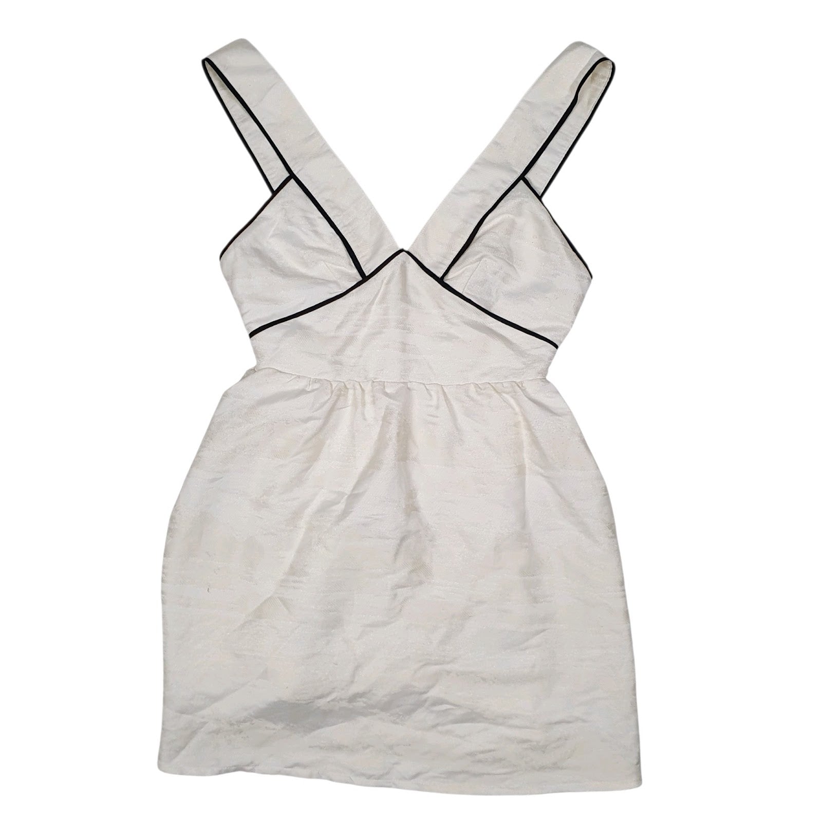 Womens White H&M Casual Cocktail Sleeveless Dress