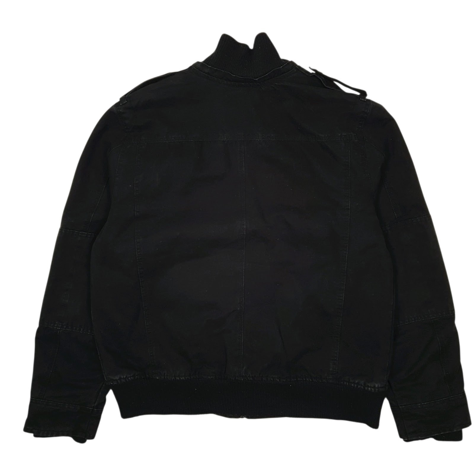 Mens Black Levis Military Bomber Workwear  Coat