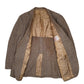 Mens Brown Harris Tweed Herringbone  Coat