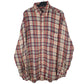 Mens Beige West Win Vintage Flannel Long Sleeve Shirt