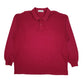 Mens Burgundy Pierre Cardin  Long Sleeve Polo Shirt