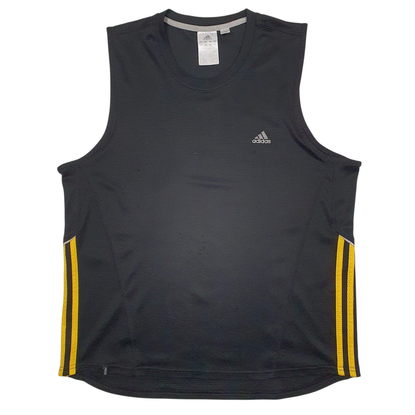 Mens Grey Adidas Vest Clima365 Short Sleeve T Shirt