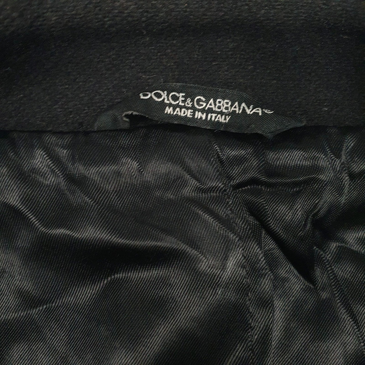 Mens Black Dolce and Gabbana Designer  Coat