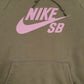 Mens Green Nike SB Spellout Hoodie Jumper