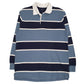Mens Blue Sonoma Rugby Long Sleeve Polo Shirt