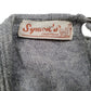 Womens Grey Symions Creation Vintage Glitter Shoulder Pads Crewneck Jumper