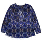Womens Purple Julien Macdonald Snakeskin Blouse Long Sleeve T Shirt