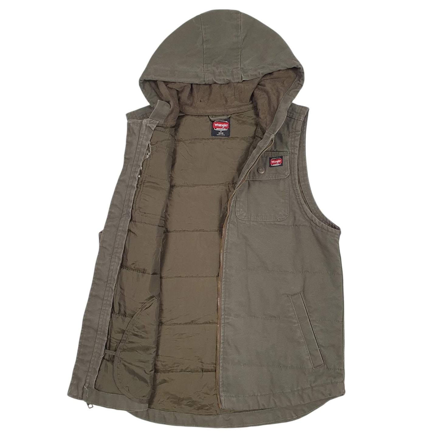 Mens Green Wrangler Workwear  Coat