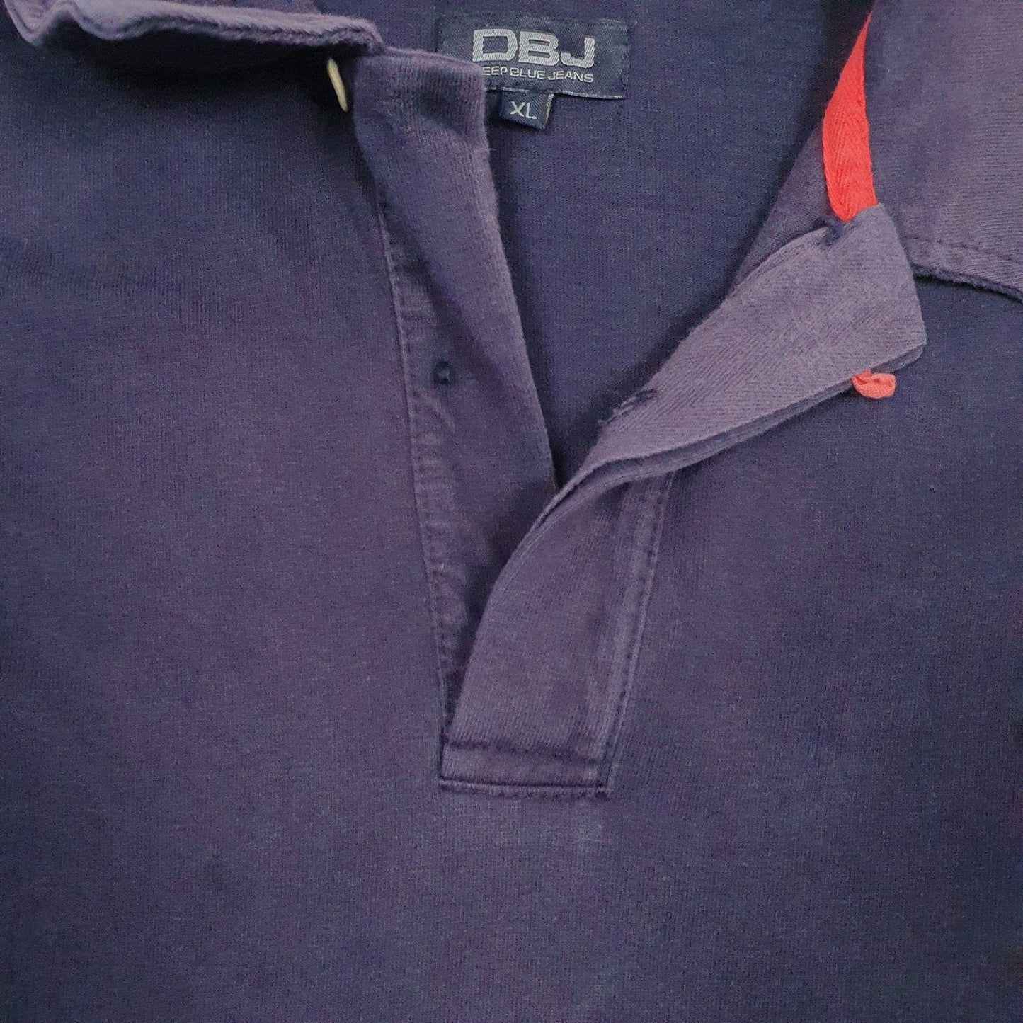 Mens Navy DBJ Rugby  Polo Shirt