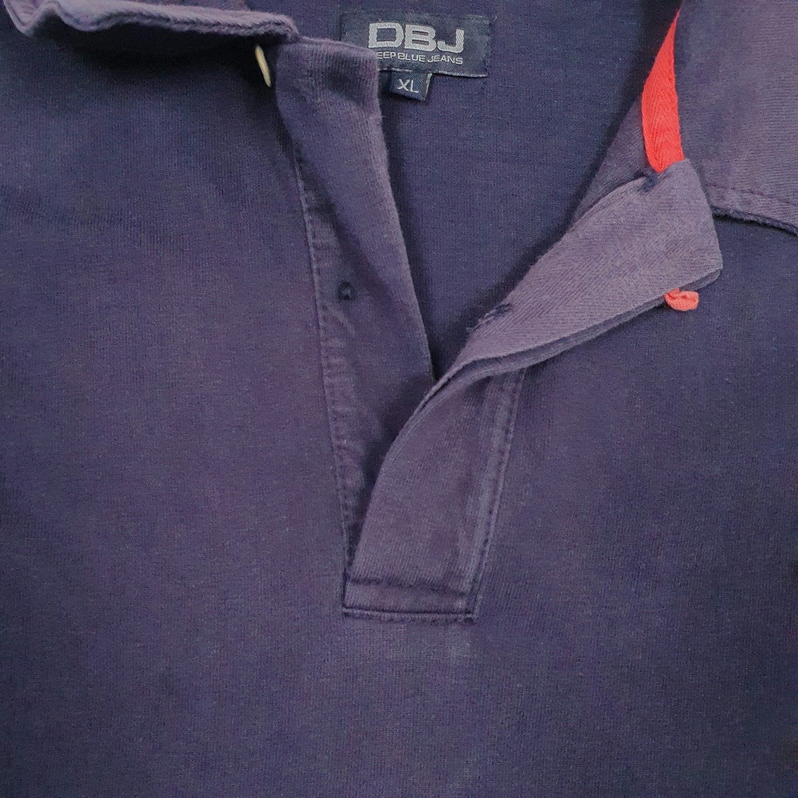 Mens Navy DBJ Rugby  Polo Shirt