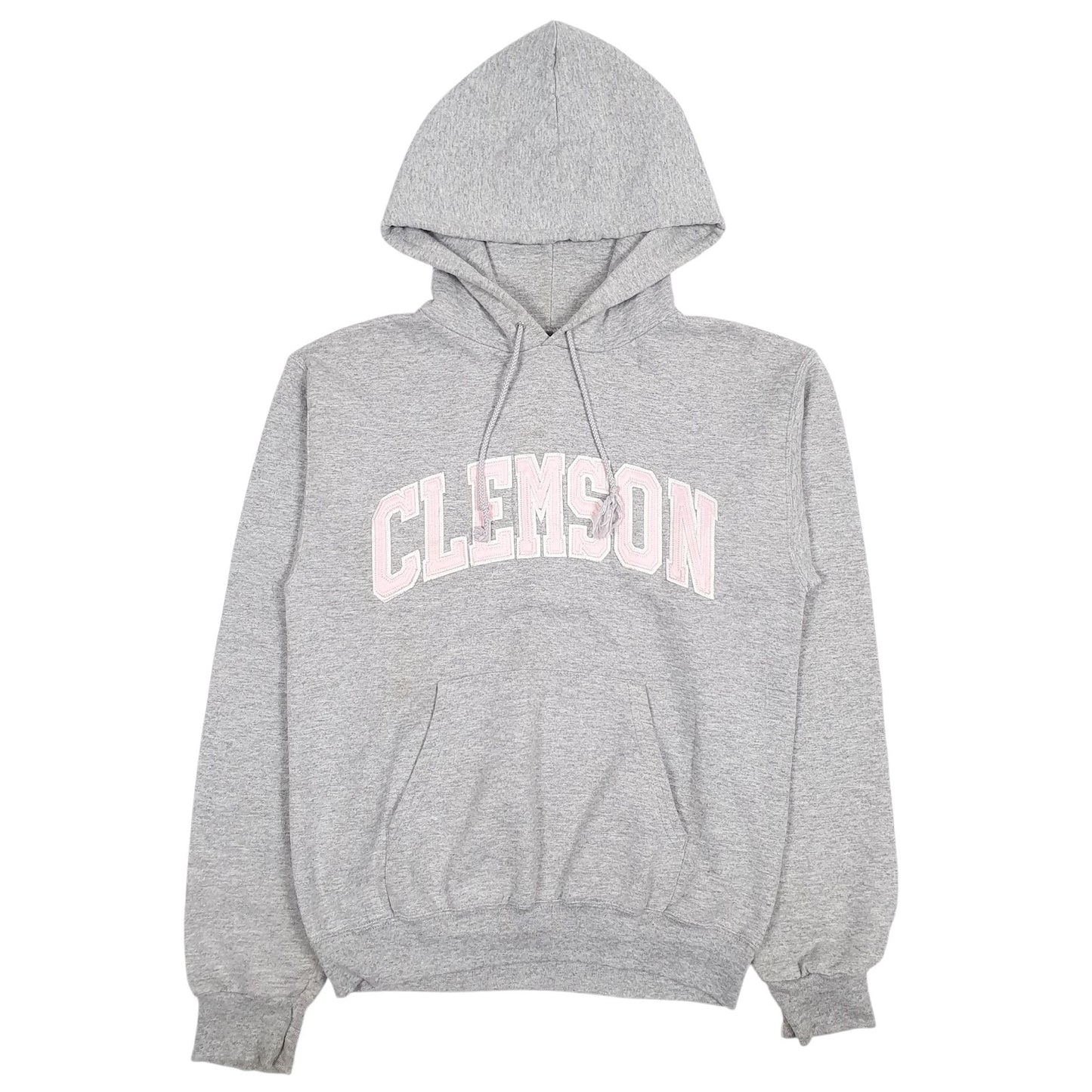 Womens Grey Champion Embroidered Clemson Hoodie Jumper