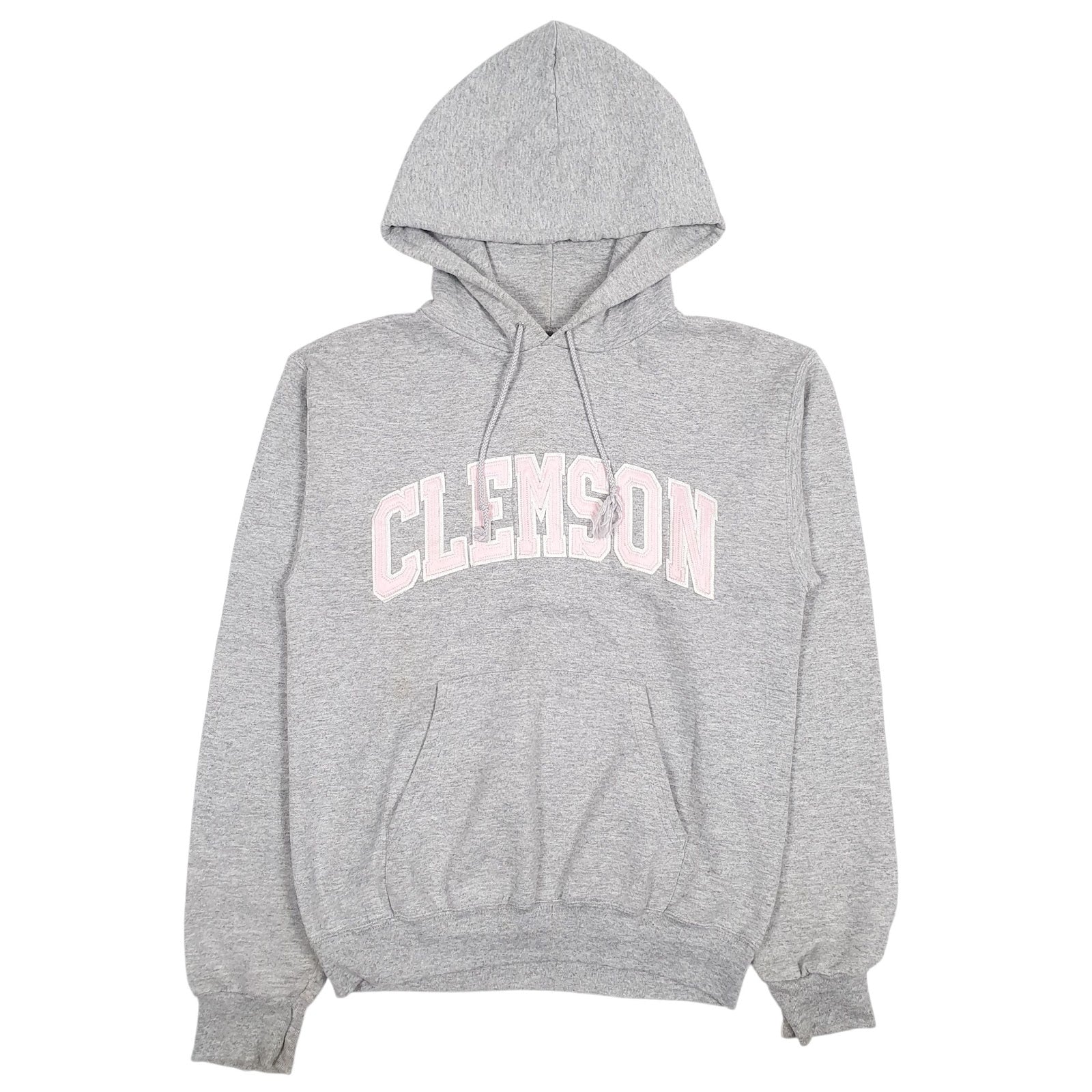 Womens Grey Champion Embroidered Clemson Hoodie Jumper