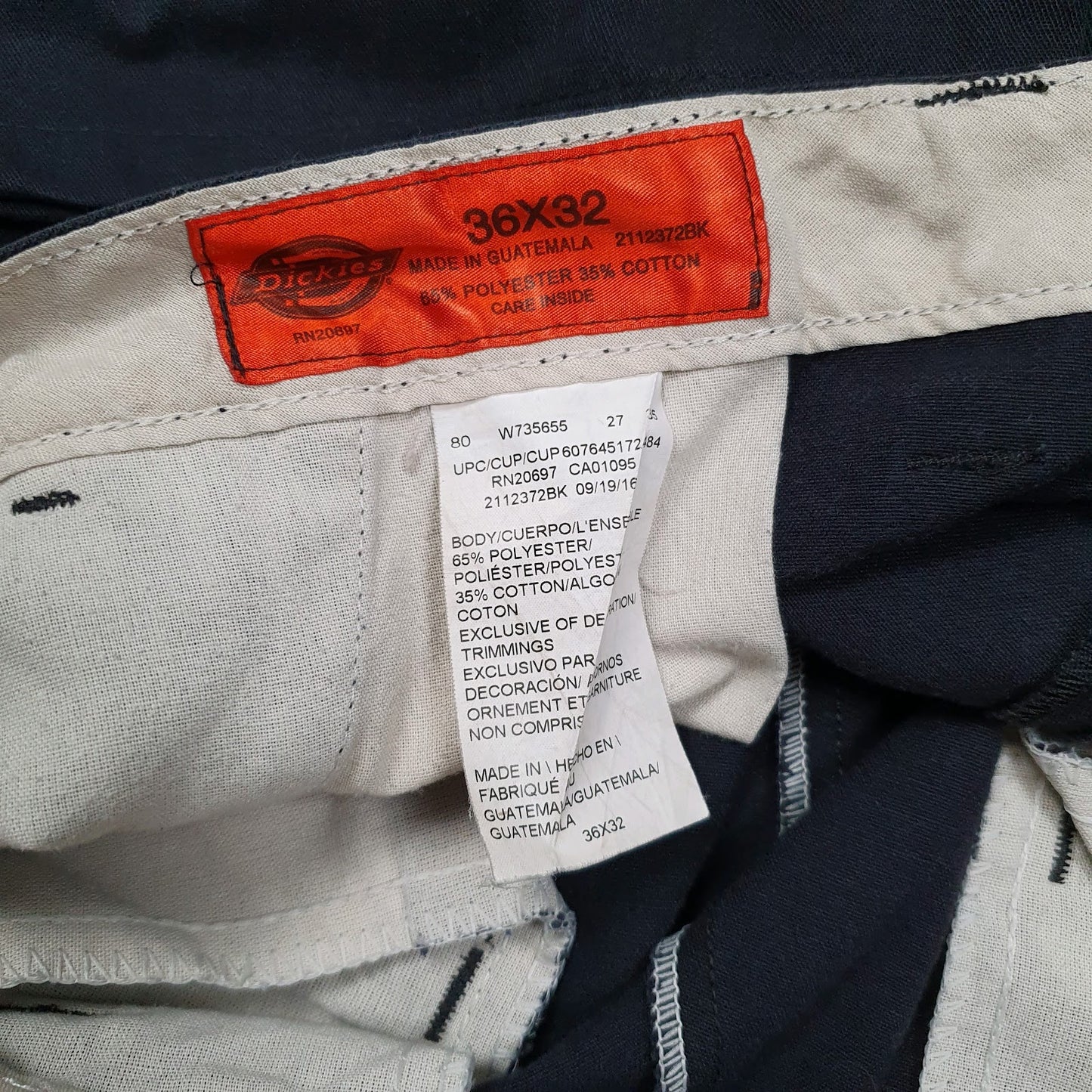 Mens Navy Dickies   Trousers