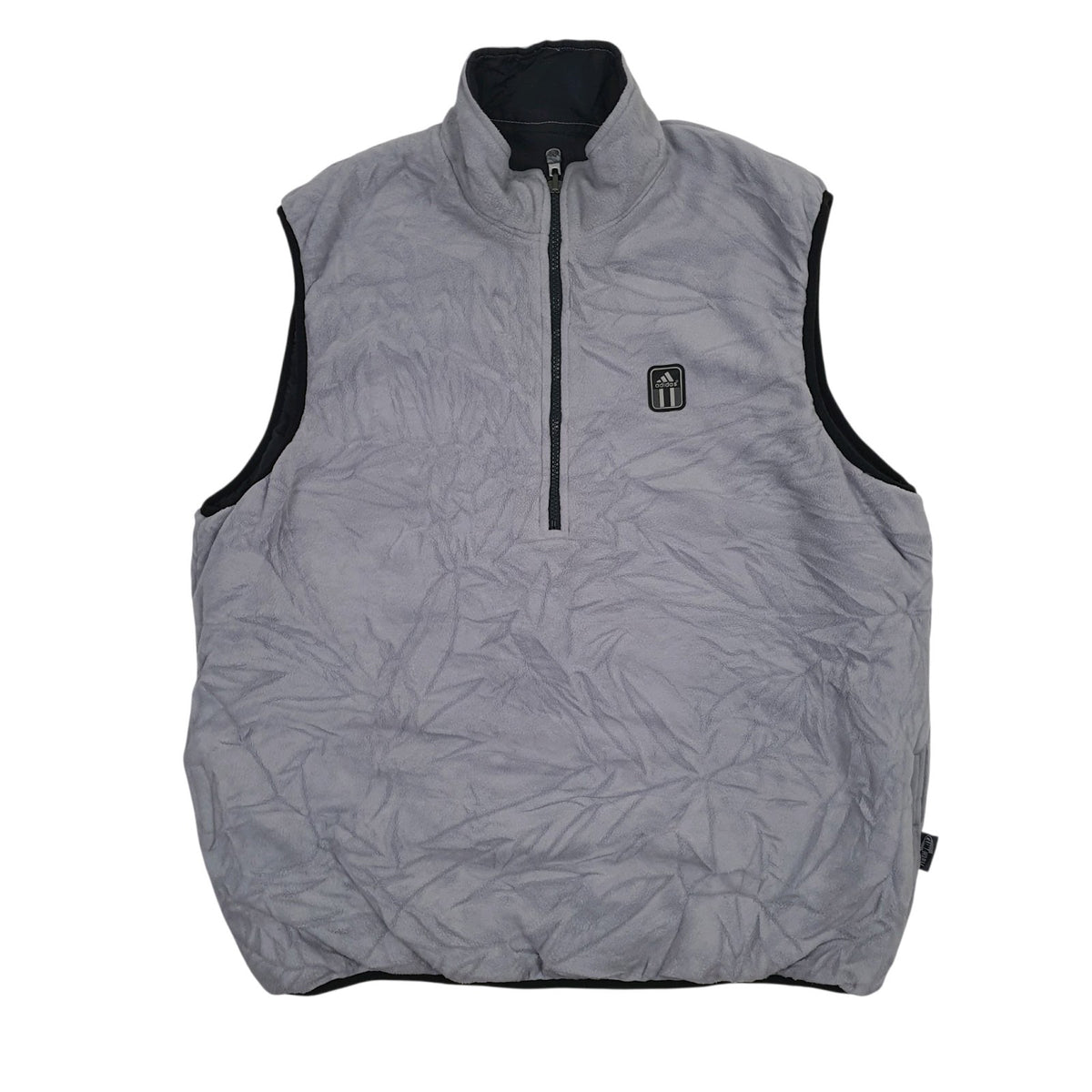 Mens Grey Adidas Reversible Fleece  Coat