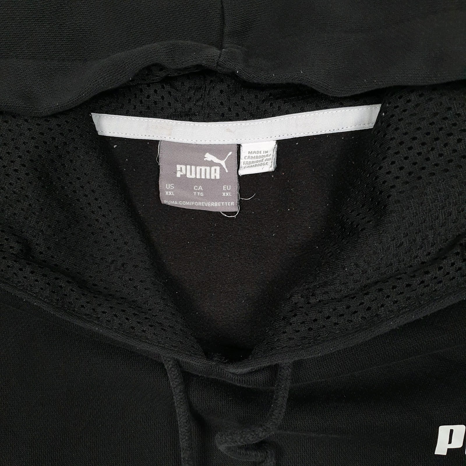 Mens Black Puma  Hoodie Jumper