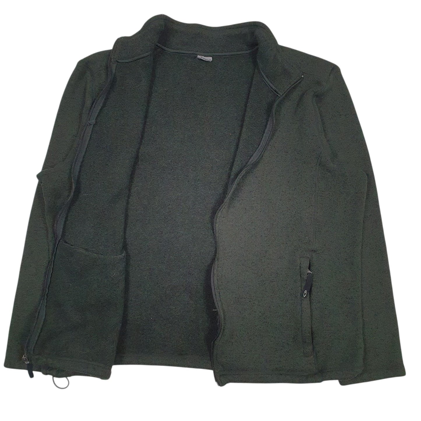 Mens Green Champion  Full Zip Jumper