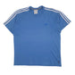 Mens Blue Adidas Vintage 00s Short Sleeve T Shirt