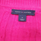Womens Pink Tommy Hilfiger Cable Knit Crewneck Dress