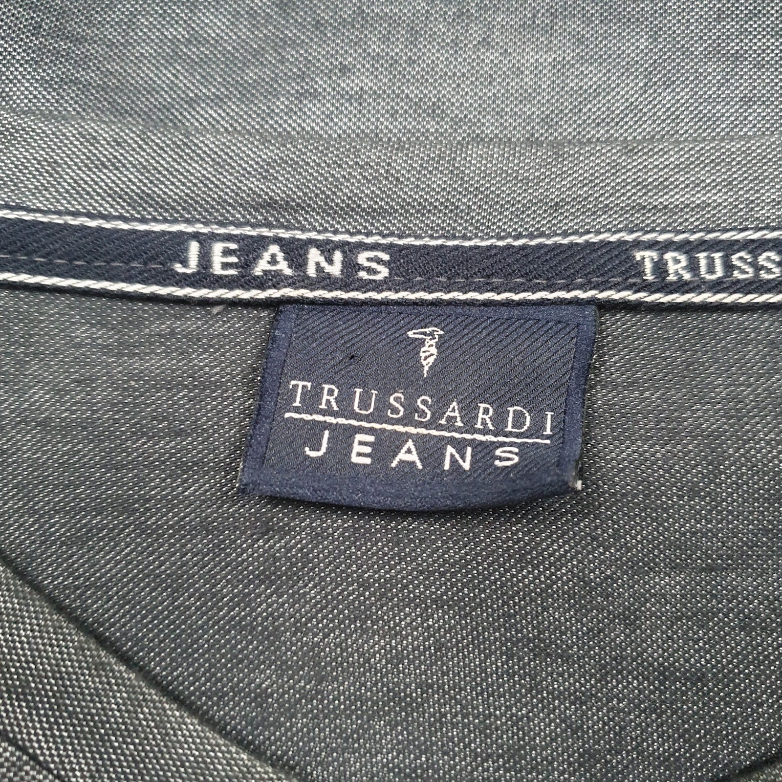 Mens Grey Trussardi Jeans Made In Italy  T Shirt