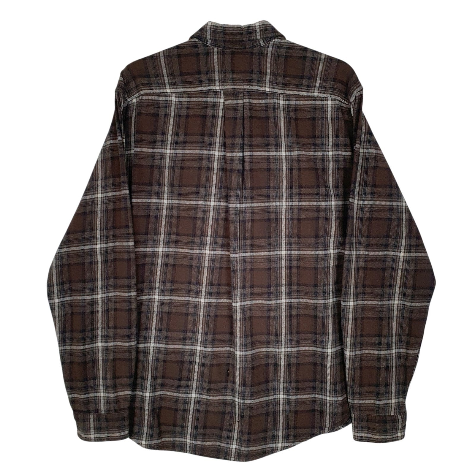 Mens Brown Eddie Bauer Flannel  Shirt