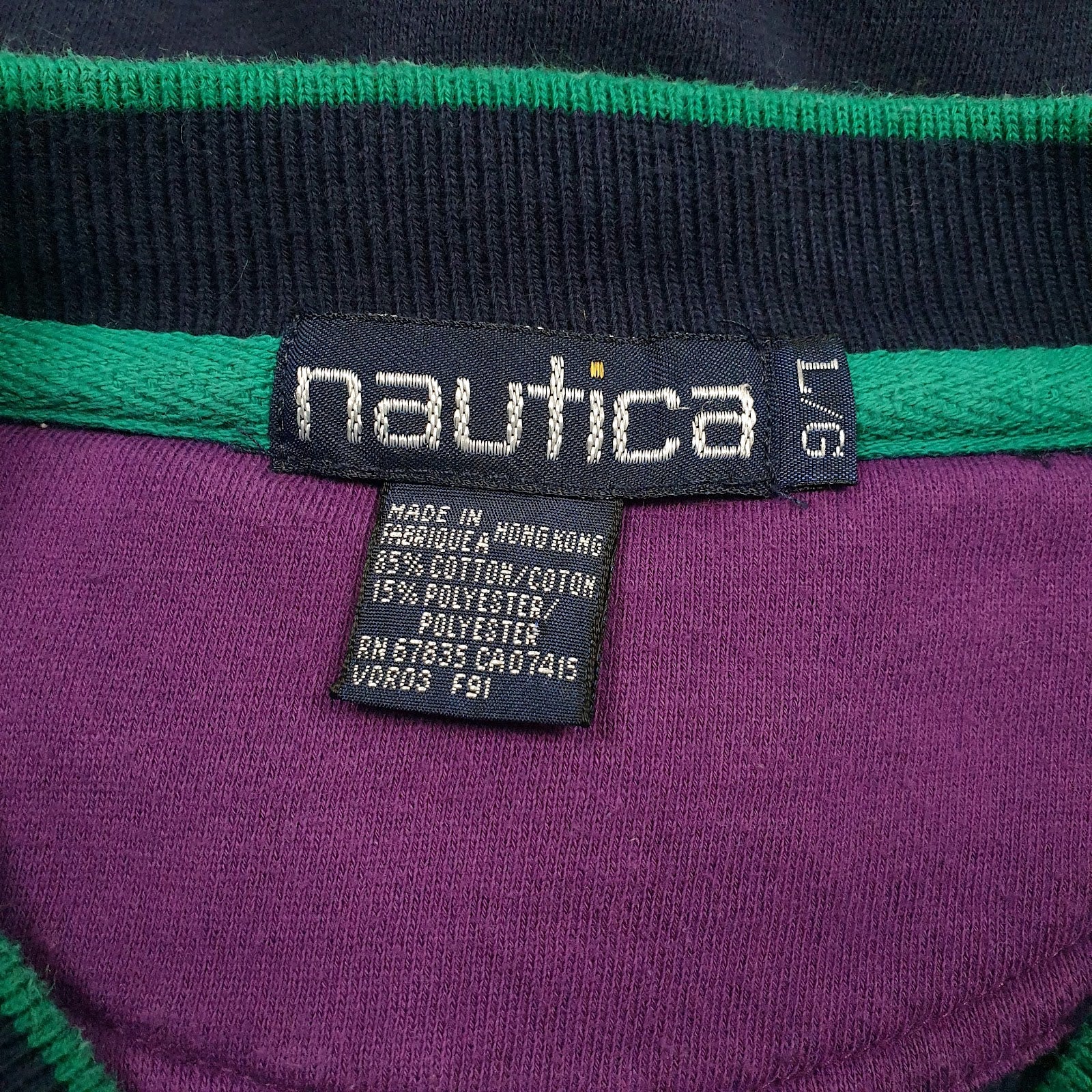 Mens Navy Nautica Vintage 90s Crewneck Jumper