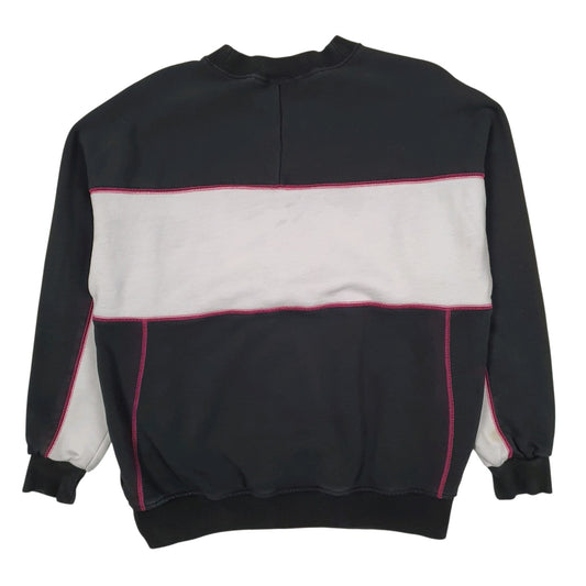 Womens Black Adidas  Crewneck Jumper