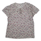 Womens White Bonmarche Floral Blouse Short Sleeve T Shirt