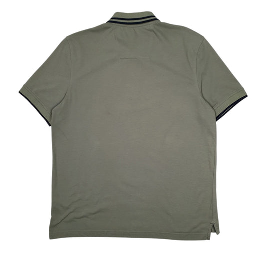 Mens Green Nautica  Hoodie Polo Shirt