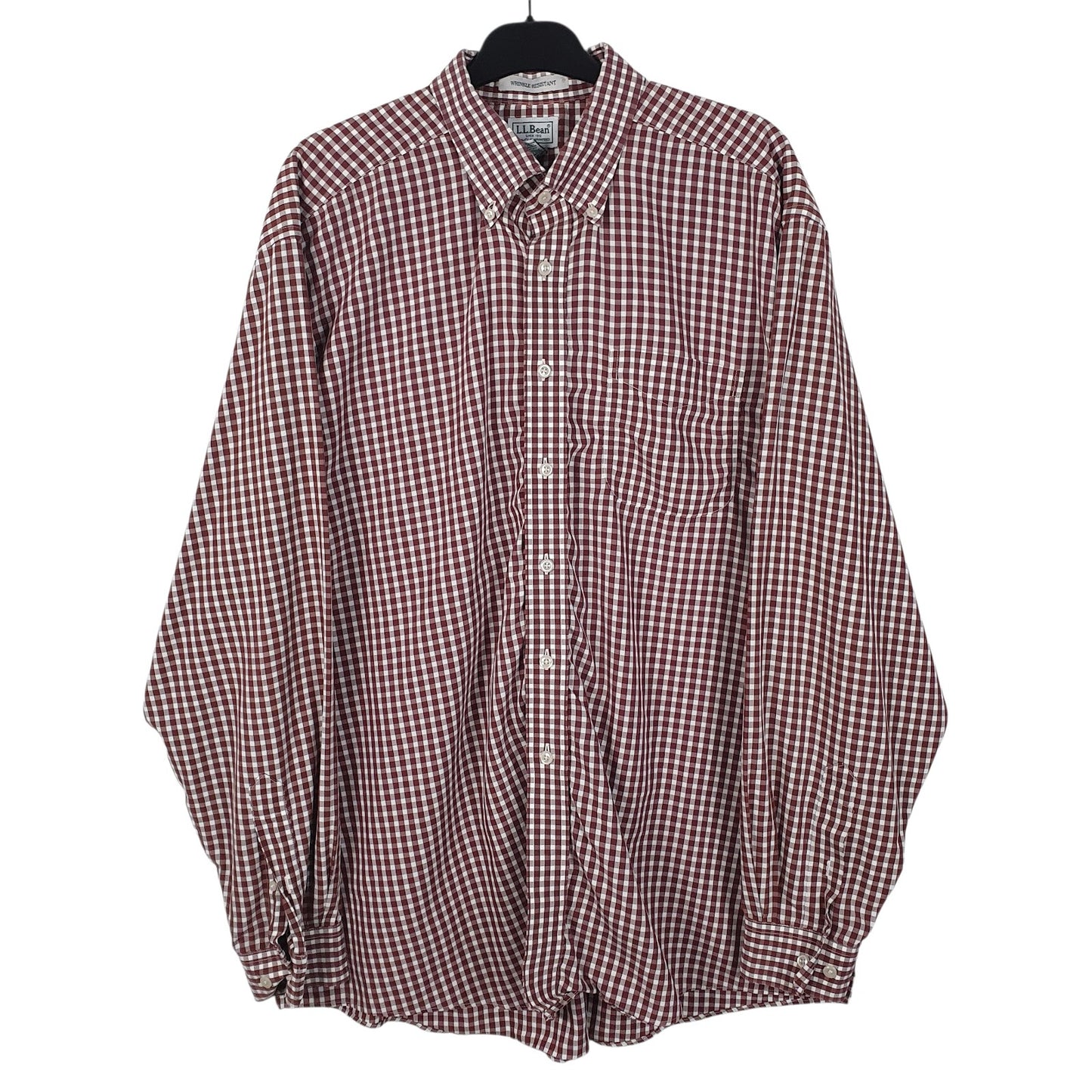 Mens Red L.L.Bean  Long Sleeve Shirt