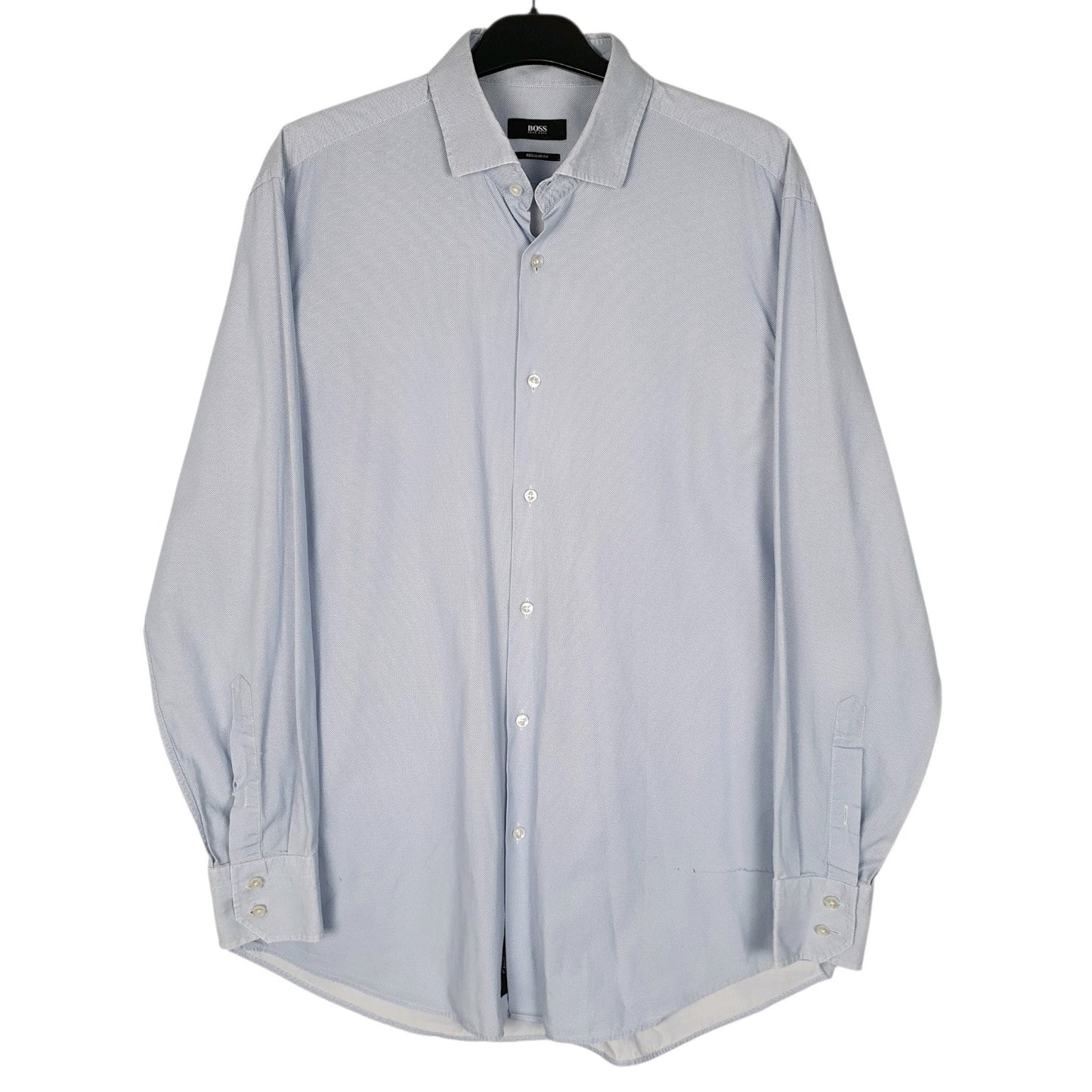 Mens Blue Hugo Boss  Long Sleeve Shirt