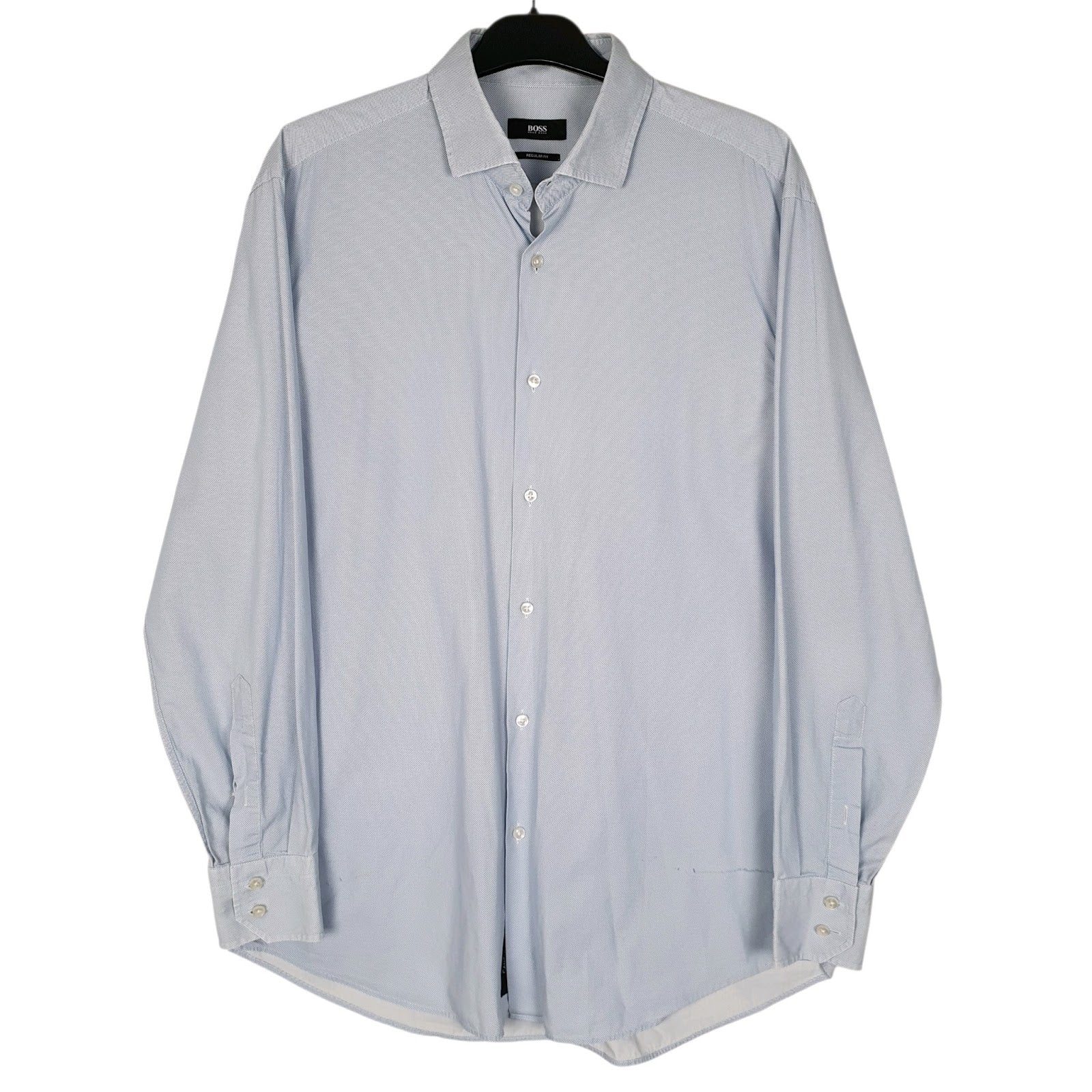 Mens Blue Hugo Boss  Long Sleeve Shirt
