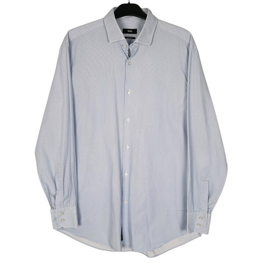 Mens Blue Hugo Boss  Long Sleeve Shirt
