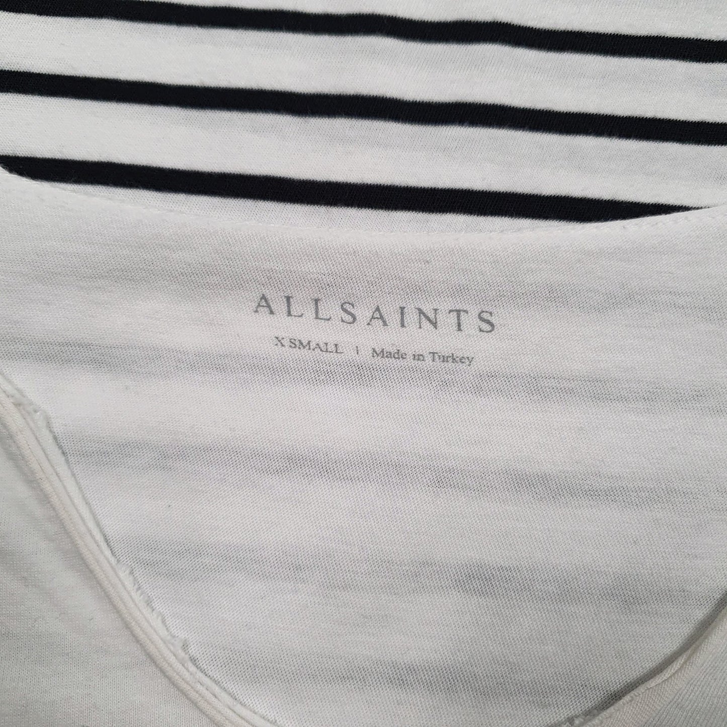 Mens White All Saints   T Shirt