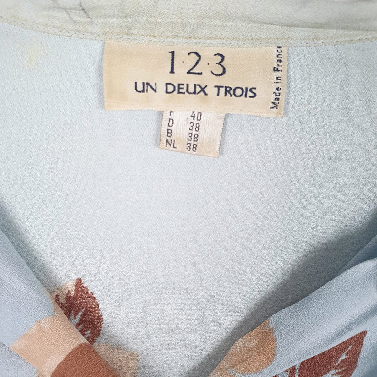 Womens Blue 1.2.3   Shirt
