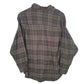 Mens Green Kihy Vintage Flannel  Shirt