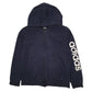 Womens Navy Adidas Hoodie Full Zip Jumper