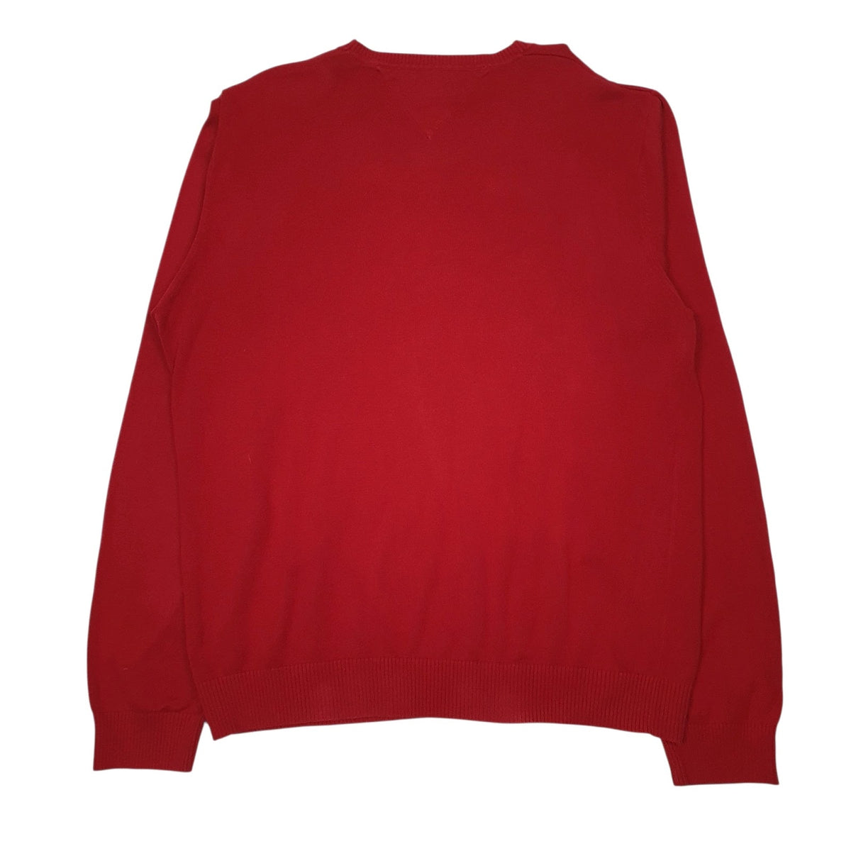 Womens Red Tommy Hilfiger  V Neck Jumper