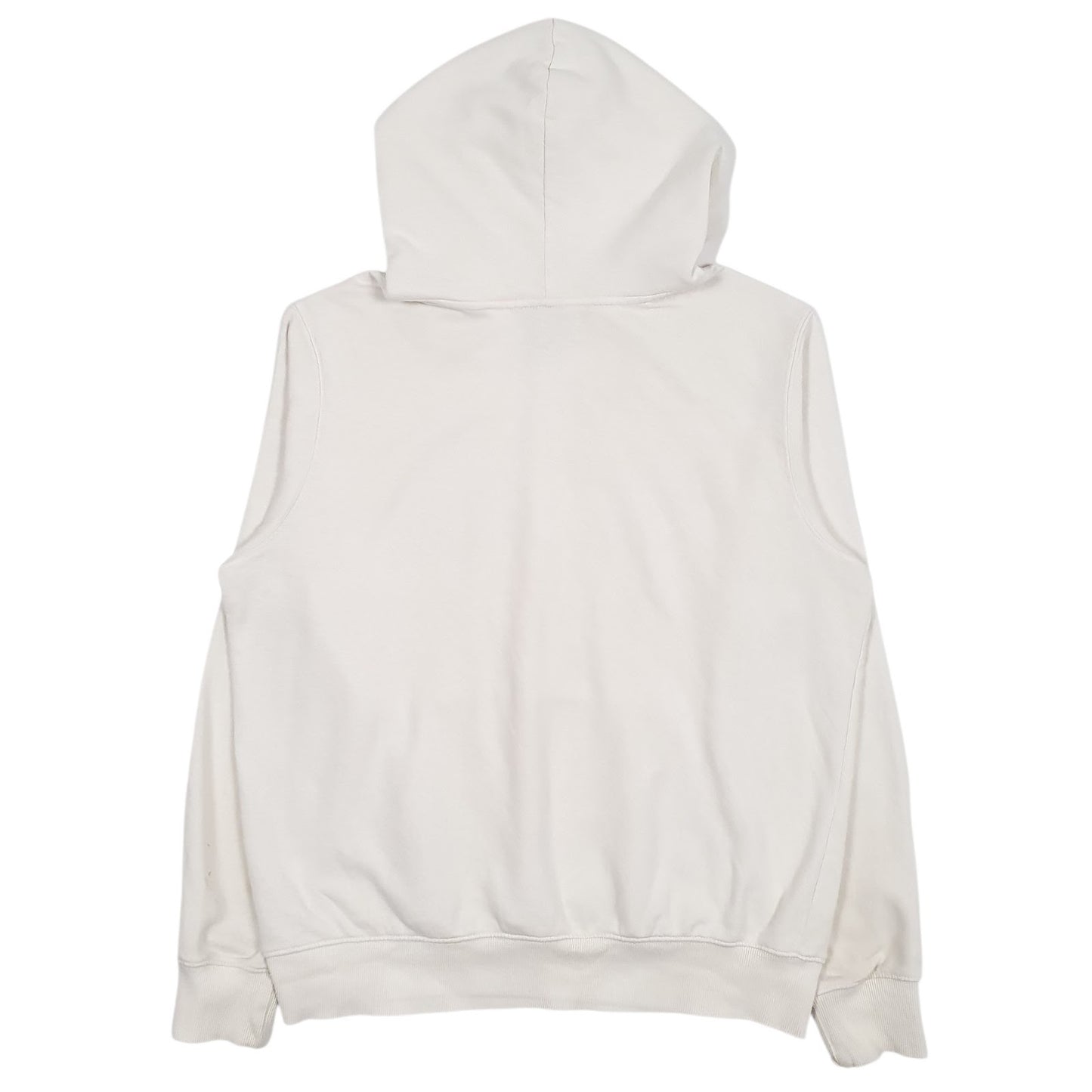 Mens Cream The North Face Spellout Hoodie Jumper