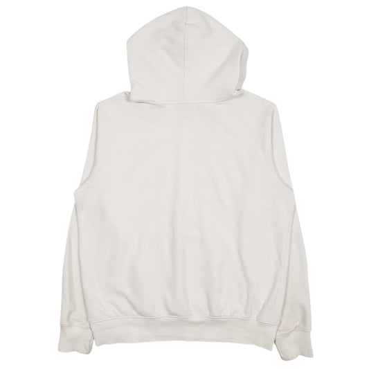 Mens Cream The North Face Spellout Hoodie Jumper