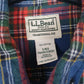 Mens Blue L.L.Bean Flannel  Shirt