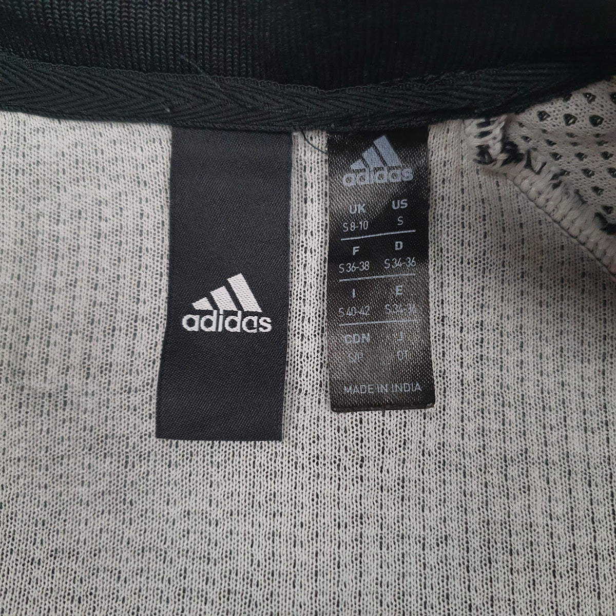 Womens Black Adidas  Full Zip Jumper